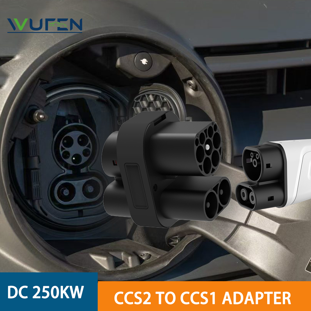 Ccs2 To Ccs1 Fast Charge Adapter 250Kw - Adapter WUFEN 250KW CCS2 na CCS1
