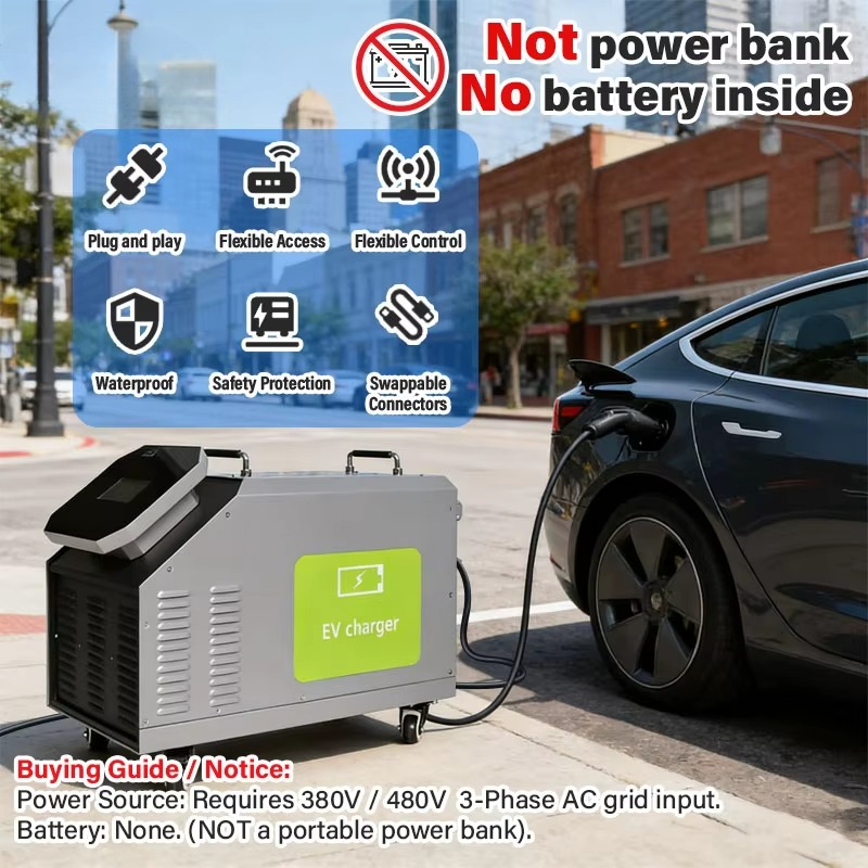 Wejście zasilania 480V 3-fazow – Portable Dc Fast Charger 20Kw Ccs2 recenzja i cena